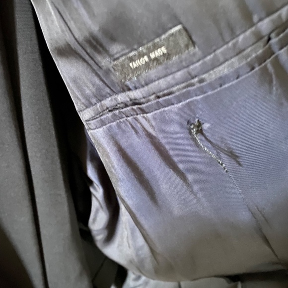 Single-breasted 3-piece Jil Sanders Men's Tuxedo, 40R/32/31, Black and Gray - Picture 4 of 4